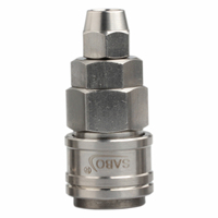 Raccord rapide pneumatique série Nitto 3/8 en acier inoxydable poli SS304 forgé, filetage femelle, 0~20 bars