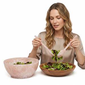 Resin <b>Salad</b> Servers Set Eco-Friendly Dishwasher Safe Manual <b>Salad</b> <b>Tools</b> - Product Image 1