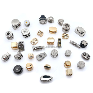 OEM tùy chỉnh túi áo khoác mùa xuân chuyển đổi dây giày khóa dây rút dây khóa kim loại Stopper chuyển đổi dây ổ khóa khắc dây Stopper - Product Image 4