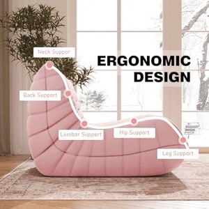 ユニソファ フォームビーンバッグ セクショナルソファ 販売中 ボックス入り ホームファニチャー スポンジ製 カーブソファ 高級圧縮レイジーソファ - Product Image 2