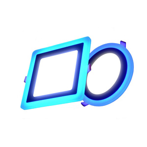 Tấm Trần Vòng recessed 6 + 3W colour vòng thay đổi độ sáng màu sắc đôi Bảng điều chỉnh ánh sáng trong nhà thay đổi độ sáng Spotlight RGB Downlight - Product Image 5