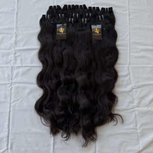 Venta al por mayor cutícula alineados crudo indio extensiones de cabello suelto de onda sin procesar templo paquetes de cabello humano - Product Image 4