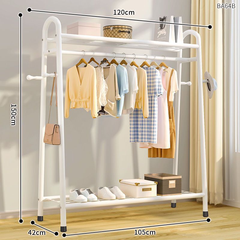 Ganchos para ropa de doble malla de 120 cm [blanco alto]