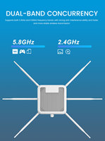 Point d'accès sans fil Ax3000 POE double bande WiFi6, routeur sans fil extérieur IP67, répéteur, couverture de 500 à 1000 m²