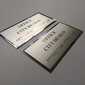 Personalizado de Metal de acero inoxidable decorativa de la casa signo carta placa puerta Placa de <span class=keywords><strong>nombre</strong></span> de diseño - Product Image 3