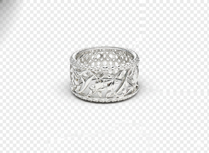 925 <b>Silver</b> Diamond <b>Ring</b> Vintage Filigree Band Luxury Designer <b>Ring</b> Micro Pave Wedding Jewelry <b>Statement</b> Anniversary <b>Ring</b> - Product Image 6