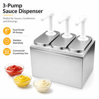 COOKAID Distributeur de sauce commercial à pression manuelle en acier inoxydable, pompe à sauce chauffante pour fromage, alimentation à température constante 1