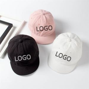 Logo personnalisé Casquettes de baseball à bord court Couleurs unies Hip Hop Casual Casquette réglable Papa Chapeau personnalisé - Product Image 2
