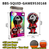 Sacs en Mylar anti-odeur exotiques en gros, refermables, holographiques, découpés sur mesure avec boîte, 3/5 grammes