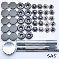 SAS Aksesoris 8-22Mm Fashion Round Logo Kustom Ukuran Warna-warni Logam Kuningan Snap Tombol Pengencang