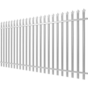 Valla de Seguridad Personalizada Tipo Palisada, Valla de Acero Galvanizado en Caliente, Valla de Hierro Resistente de 16 Pulgadas de Alto x 8 Pies de Ancho - Product Image 1