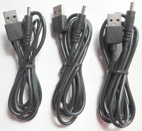 USB zu DC Stromladekabel 5V DC3.5*1.35mm Netzteiladapter Kabelverbinder USB-Verlängerungskabel