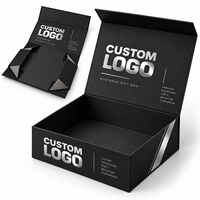 Boîte cadeau rigide magnétique pliable de qualité supérieure avec logo en feuille d'argent pour les cadeaux d'entreprise, l'emballage d'électronique