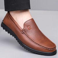 Chaussures Homme Prêtes à l'Expédition – Mocassins Décontractés en Cuir Synthétique, Plats, pour la Conduite, Semelle Extérieure en Caoutchouc Antidérapante – Vente en Gros, Faible MOQ
