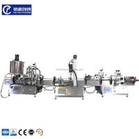 Machine automatique d'étiquetage de remplissage de liquide de bouteille de jus d'huile à 2 têtes de table de petite entreprise