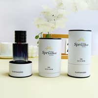 Impression personnalisée Huiles essentielles cosmétiques de luxe pour les soins de la peau Eyeliner Boîte d'emballage en tube de papier rond en carton