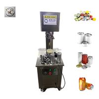 Machine de scellage semi-automatique FKJX à chargement manuel pour la ligne de production de scellage de boîtes de conserve rondes pour céréales