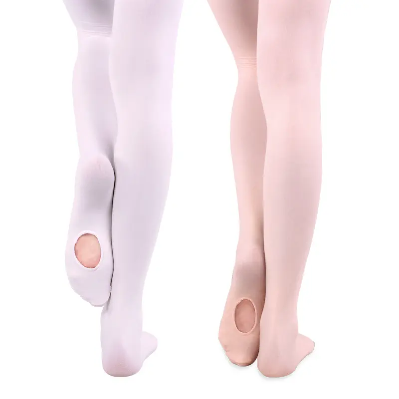 Collants de danse pour adultes, collants blancs pour enfants, chaussettes d'exercice, pantalons de danse professionnels, vente en gros