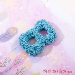 Venta directa 26 moldes de resina con letras en inglés rosa, accesorios para teléfono, fundas basura, dijes, colgante de resina, dijes de resina para Decoración - Product Image 6