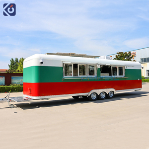 CAMPTRL Remorque de luxe pour food truck, camion de restauration mobile, <span class=keywords><strong>van</strong></span> de cuisine de rue, remorque à glaces et barbecue avec toilettes - Product Image 6