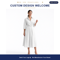 Robe chemise personnalisée pour femme, dentelle, impression numérique, vente en gros, maxi, coton, manches longues, boutonnée, fabricant OEM ODM, marque privée