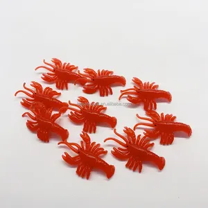 Brinquedo de lagosta flutuante para crianças, brinquedo de borracha para banho de água, simulação engraçada de pesca, 100 peças