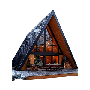 Треугольный дом A-каркасная сборная стальная конструкция для использования в отеле во дворе - Product Image 4