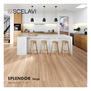 Không thấm nước hạt gỗ SPC sàn 4-8 mét bấm vào khóa PVC Vinyl tấm ván với ixpe Padding trong nhà văn phòng sử dụng - Product Image 1