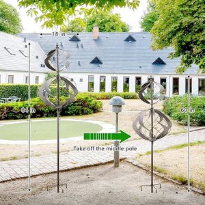 Lớn động học kim loại làm bằng tay hiện đại vườn đồ trang trí cối xay gió sân gió <span class=keywords><strong>Spinner</strong></span> Cổ Phần - Product Image 5