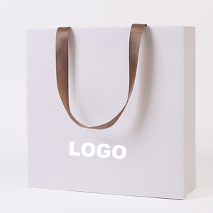 Custom Logo Branded Store White Black Navy Blue <b>Shopping</b> Paper Bag Gift Bags for <b>Small</b> Business - Product Image 6