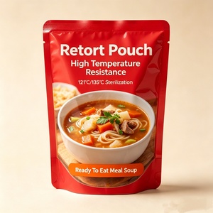 Retort Pouch 135C High Temperature Sterilization Stand up Pouch for Ready to Eat Meal Soup Sauce <b>Zip</b> Lock Food Pouch <b>Bag</b> - Product Image 3