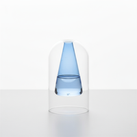 Bouteille en verre double paroi de forme spéciale pour diffuseur à bâtonnets, flacon vide pour huile parfumée, parfum d'ambiance intérieur