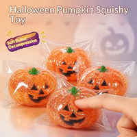 OEM ODM Ballon anti-stress en forme de citrouille d'Halloween, jouet souple en TPR pour soulager le stress, pour garçons et filles de 14 ans et plus, produit très vendu