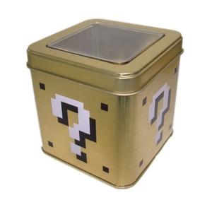 La fenêtre transparente de boîte de bidon de <span class=keywords><strong>thé</strong></span> de <span class=keywords><strong>twinings</strong></span> de cube carré sur le couvercle peut être choisie - Product Image 6