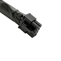 Câble d'extension d'alimentation GPU PCIE 8 broches 16AWG en cuivre étamé avec gaine tressée pour alimentation modulaire de bureau et carte graphique