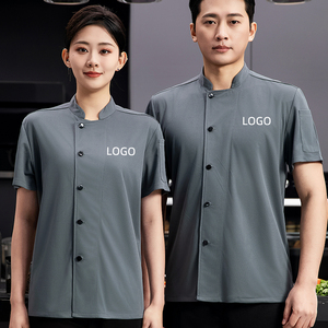 Uniforme de <span class=keywords><strong>Chef</strong></span> Transpirable de Malla para Restaurante, Verano, Manga Corta para Hombres y Mujeres, para Servicio de Alimentos y <span class=keywords><strong>Cocina</strong></span> - Product Image 1