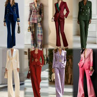 Ensemble tailleur deux pièces à manches longues pour femme, collection 2026, vente en gros, idéal pour le bureau et les tenues professionnelles