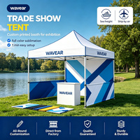 Gazebo pliable professionnel avec demi-murs en tissu Oxford et PVC, durable pour les événements sportifs en plein air