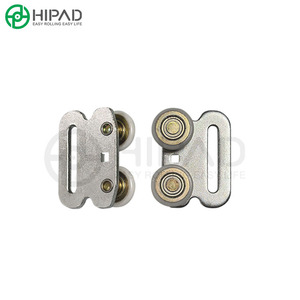 Roulettes <span class=keywords><strong>de</strong></span> rideau latéral <span class=keywords><strong>de</strong></span> camion 50 mm avec fente pour sangle, double face, roulettes coulissantes jumelées <span class=keywords><strong>de</strong></span> 36 mm pour pièces <span class=keywords><strong>de</strong></span> remorque commerciale - Product Image 5