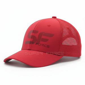 Sombrero de béisbol de color rojo liso personalizado para hombres Ropa deportiva de algodón ajustable para uso al aire libre Sombrero de béisbol clásico - Product Image 1
