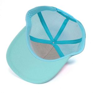 Casquette Trucker Rose Personnalisée OEM 5 Panneaux de Qualité Supérieure avec Logo en Cuir et 2 Bandes Latérales – Style Australien - Product Image 2
