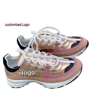 Top Grade design di lusso Premium da <span class=keywords><strong>donna</strong></span> in pelle scamosciata metallizzata scarpe da ginnastica da corsa - Product Image 6