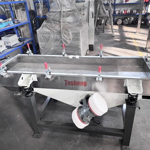 Tamiz vibratorio de línea recta de acero inoxidable para alimentos lineales con componente de Motor de núcleo de clasificación de bolas de acero de partículas - Product Image 2
