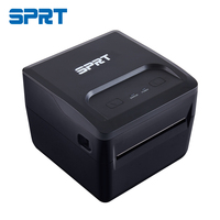 Impresora de etiquetas de transferencia térmica de 4 pulgadas con software gratuito USB para imprimir cuidado de lavado y etiqueta adhesiva en Stock