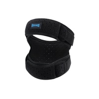 Genouillère de sport Gounod avec sangle rotulienne, en néoprène, coussinets en silicone, compression réglable pour la course et le basketball