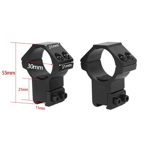 30mm High-Profile Mount Rings Matte Black Corrosion Resistant Clamp 11mm Universal Base Lightweight 118g Aluminum Alloy - Product Image 6