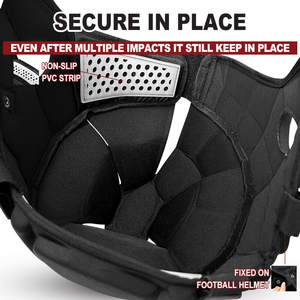 SHENOCHI American Football Head Safe Guard Custom Soft Shell Cap Cover imbottita protettiva per casco da calcio Shock Protector - Product Image 3