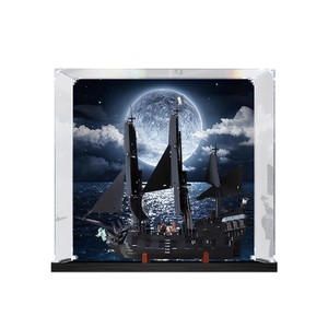Vitrine en acrylique pour le modèle 10365 Pirates des Caraïbes Perle Noire, style dessin animé mignon, modèle Miao Cup ; anti-poussière - Product Image 5