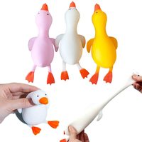 LZY840 jouet à presser en forme de canard Kawaii, Mochi, Squishy, jouets anti-Stress