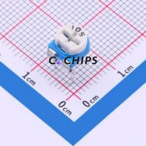 RM065-105(1เมตร) ตัวต้านทาน/โพเทนชิออมิเตอร์แบบปรับได้/โพเทนชิออมิเตอร์ผ่านรู (THT) ตัวต้านทาน1mOhm 25% 100mW - Product Image 1